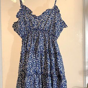 Flowy, Strappy, Tiered Boho Mini Sundress